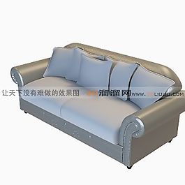3D雙人沙發(fā)模型