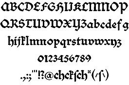 bibelschrift字體