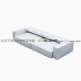 3D雙人沙發(fā)模型
