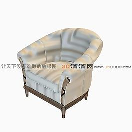 3D單人沙發(fā)模型