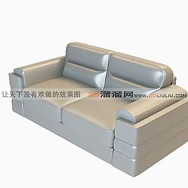 3D雙人沙發(fā)模型