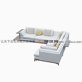 3D多人沙發(fā)模型