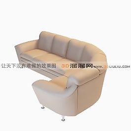 3D多人沙發(fā)模型