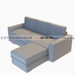 3D多人沙发模型