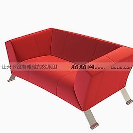 3D三人沙發(fā)模型