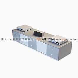 3D電視柜模型