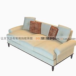 3D三人沙發(fā)模型