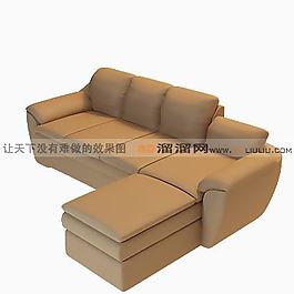 3D多人沙发模型
