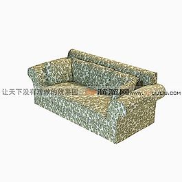 3D三人沙发模型