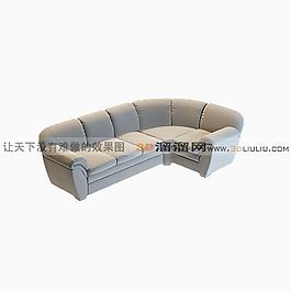 3D多人沙發(fā)模型