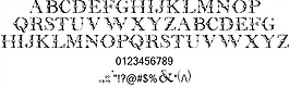 板障字體