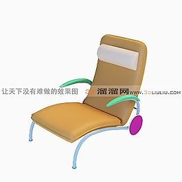 3D躺椅模型