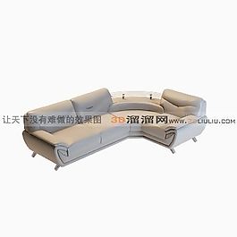 3D多人沙發(fā)模型