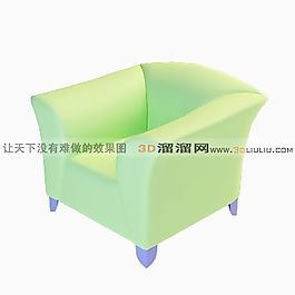 3D單人沙發(fā)模型