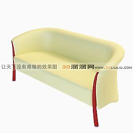 3D多人沙發(fā)模型