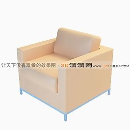 3D單人沙發(fā)模型