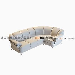 3D多人沙發(fā)模型