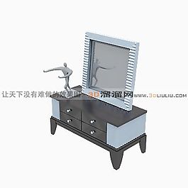 3D梳妝臺(tái)模型