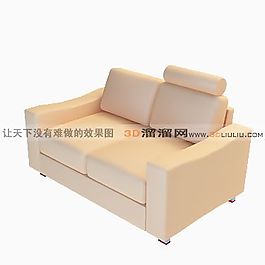 3D雙人沙發(fā)模型