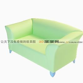 3D雙人沙發(fā)模型