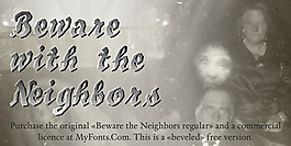 bewaretheneighboors阴影字体
