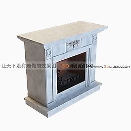 3D歐式壁爐模型