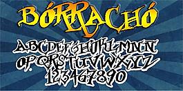 borracho字體