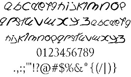 回到学校的字体