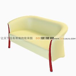 3D多人沙發(fā)模型