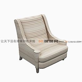 3D單人沙發(fā)模型