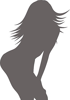 女人剪影矢量