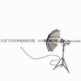 3D反光傘模型