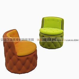 3D單人沙發(fā)模型