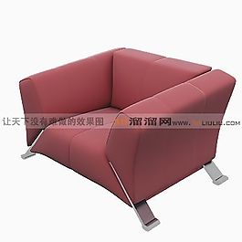 3D單人沙發(fā)模型