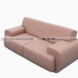 3D雙人沙發(fā)模型