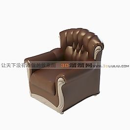 3D單人沙發(fā)模型
