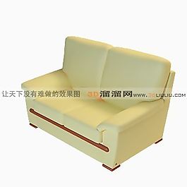 3D双人沙发模型
