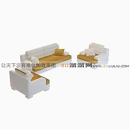 3D沙發(fā)組合模型