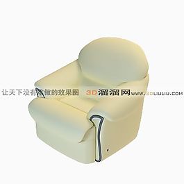 3D單人沙發(fā)模型