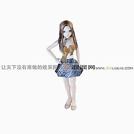 3D女孩模型