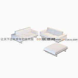 3D沙發(fā)組合模型