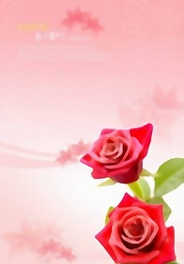 花朵背景PSD分層4