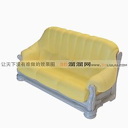 3D三人沙發(fā)模型