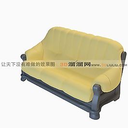 3D三人沙發(fā)模型