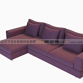 3D多人沙發(fā)模型