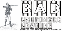 badbaltimore斜字體
