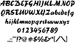 blacknib字体