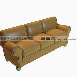 3D三人沙發(fā)模型