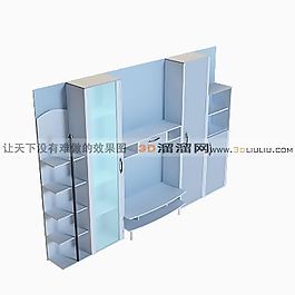 3D電視柜模型
