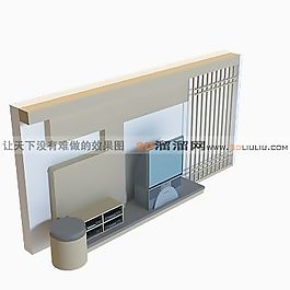 3D電視墻模型